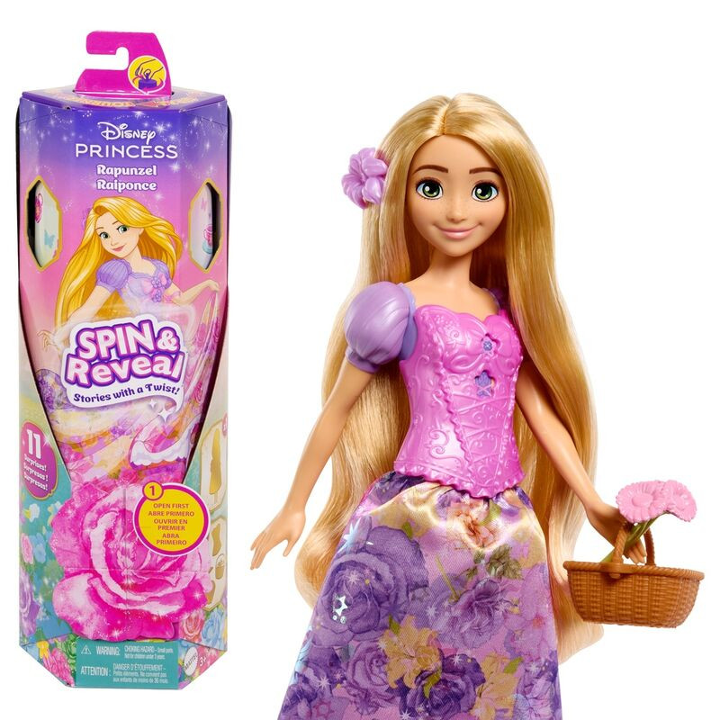 Muñeca Rapunzel Spin Reveal Disney